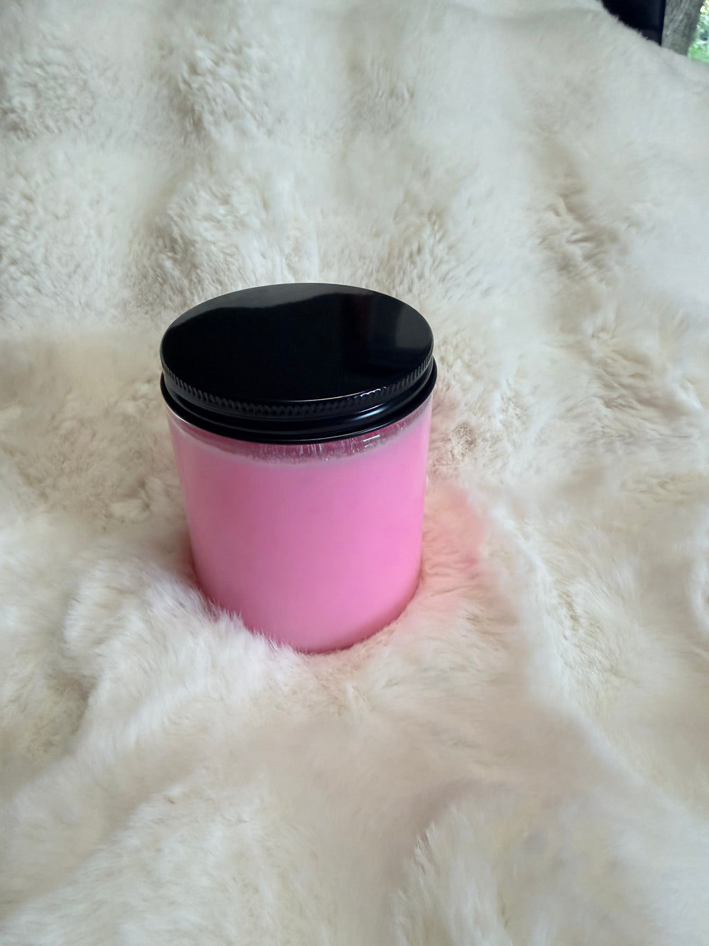 Japanese cherry blossom soy candle with glitter