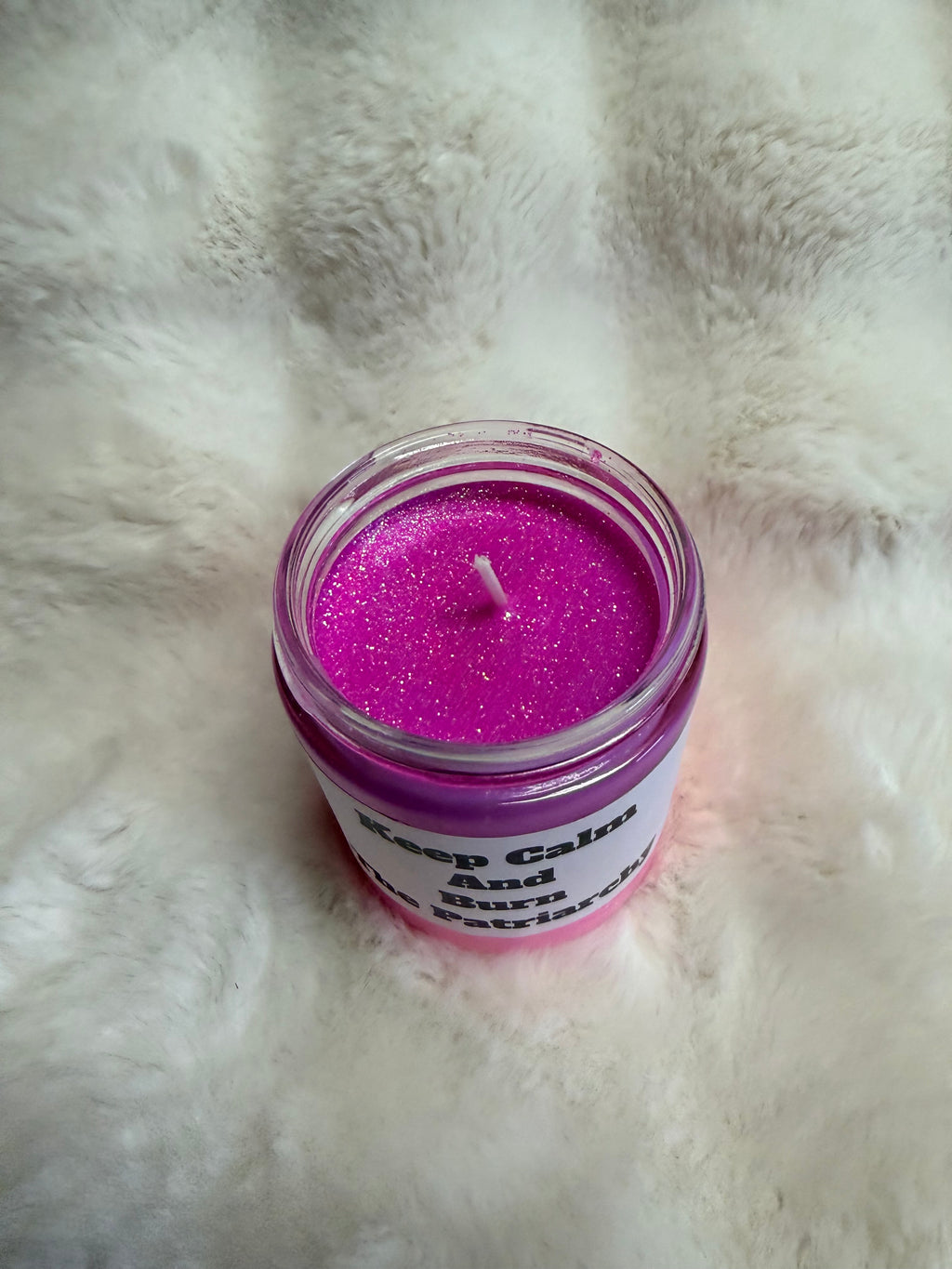 Lavender and cherry blossom soy candle
