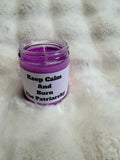 Lavender soy candle with glitter