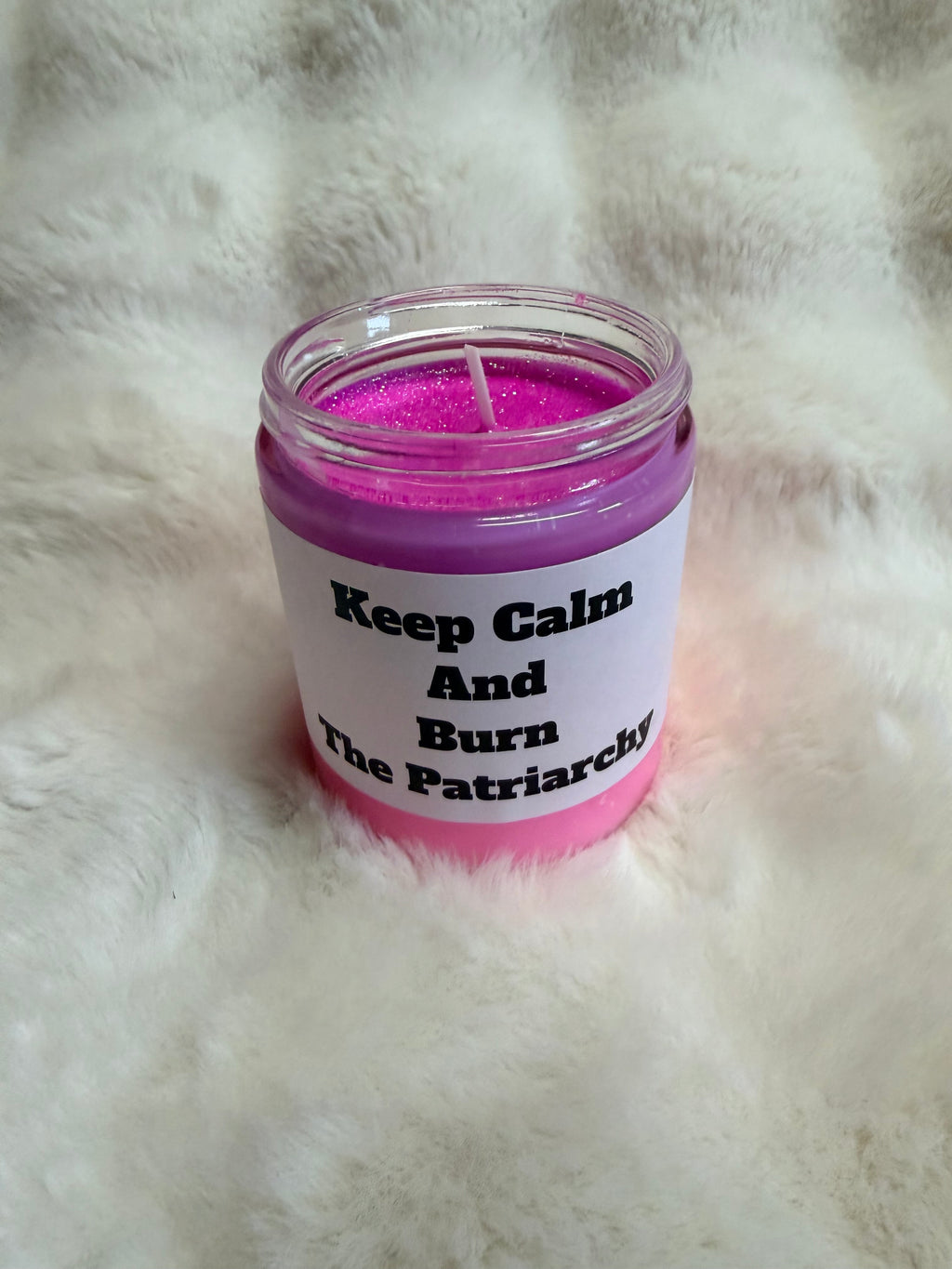 Lavender and cherry blossom soy candle